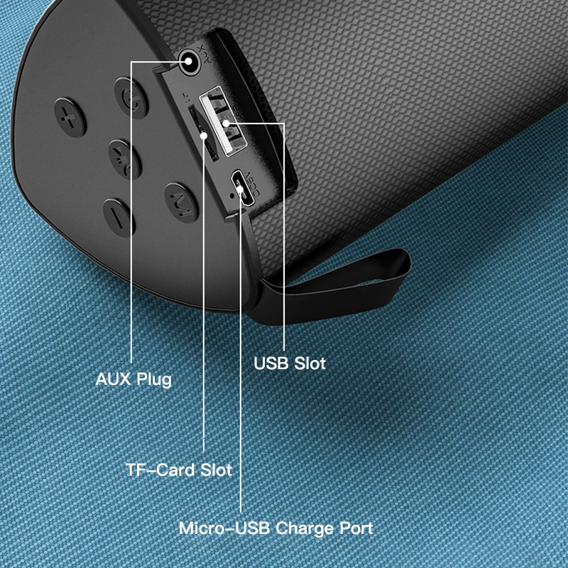 Беспроводной Bluetooth динамик открытый портативный Саундбар сабвуфер AUX TF карта USB