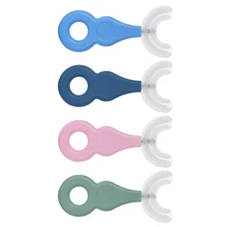 4Pcs U-shaped Toothbrushes Practical Tooth Brushes Kids Manual Toothbrushes
