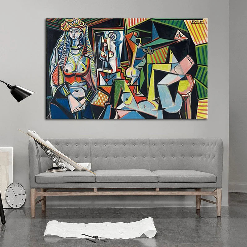 Delacroix (Les Femmes d'Alger) 의 여성, 유명한 수제 유화 걸작 재생산painting