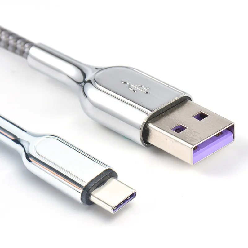 Bozhu USB Type C Cable Kirsite for Samsung S9 S8 5A Fast Charge Type-C Mobile Phone Charging Wire Xiaomi mi9 | Электроника