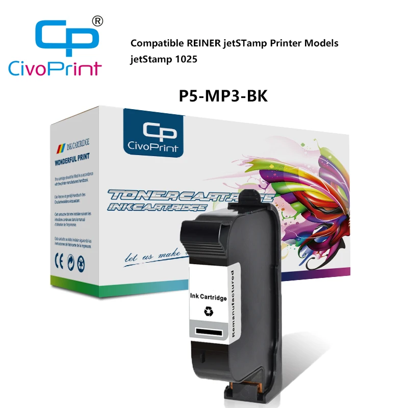 Civoprint compatible for P5-MP3-BK Compatible REINER jetSTamp Printer Models jetStamp 1025 | Компьютеры и офис
