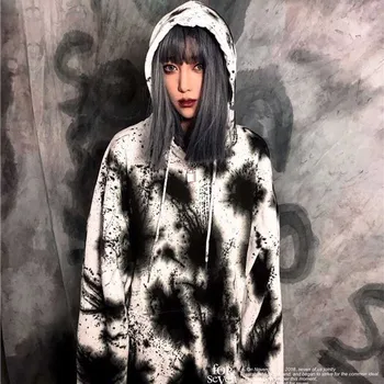 

Casual Autumn Hoodie Women Gothic Sweatshirt Korean Ulzzang Harajuku Long Sleeve Sweatshirt Funny Hip Hop Hoodie Streetwear