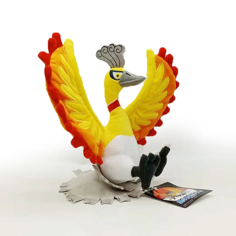 Takara Tomy аниме игрушка Покемон Хо-о плюш в виде животного мягкая набивная фигурка кукла отличный день рождения Рождественские подарки для детей