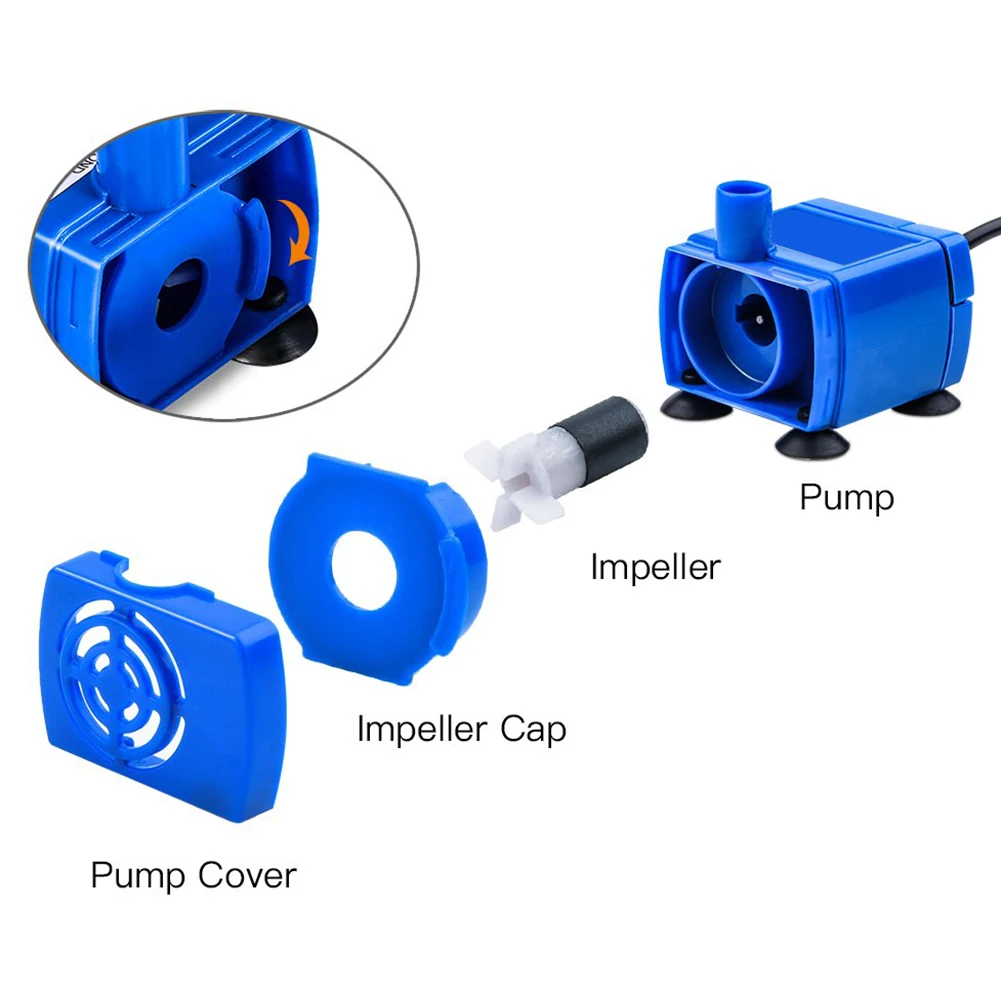 Pet Cat Electric Water Pump Silent Submersible Electric Drinking Fountain Water Pump Replacement Pet Product