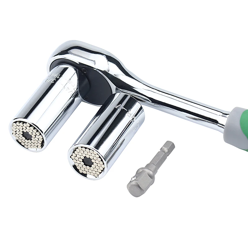 

YALKU Multi Hand Tools Universal Torque Wrench Head Set Socket Sleeve 7-19mm Socket head Multifunctional Universal sleeve