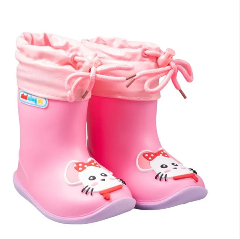 Stivali da pioggia per bambini stivali da pioggia per bambina stivali da pioggia classici impermeabili per bambini stivali in gomma PVC scarpe da acqua per bambini stivali da pioggia per ragazzo