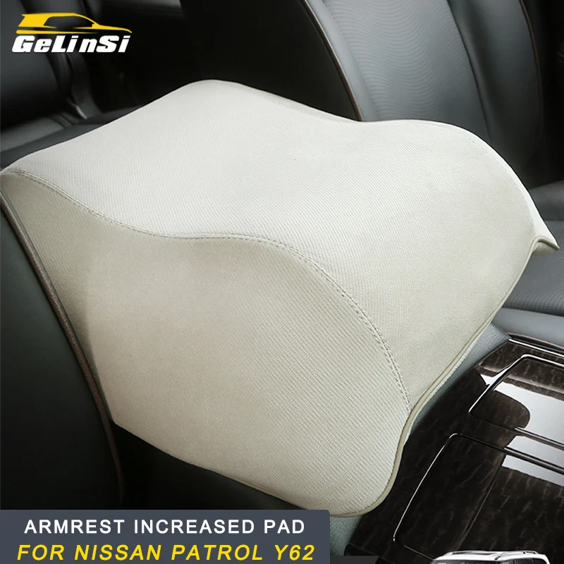 

GELINSI for Nissan Patrol Y62 Auto Car Styling Central Storage Box Armrest Increased Pad Support Interior Accessories