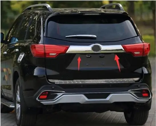 Для Toyota highlander ствол хвост двери украшения хвост коробка задний логотип украшения