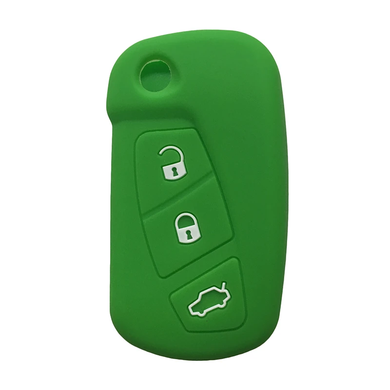 3 Button Flip Remote Key Case Ford KA Streetka Vehicles 2008-Silicone Key Cover Car Accessories Holder Fob