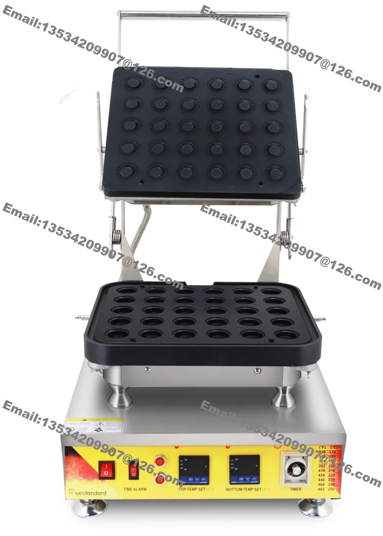 Сверхмощная антипригарная 110 В 220 В Электрическая 30 шт Мини-горелка для пирожных яиц машина для выпечки тарталетов