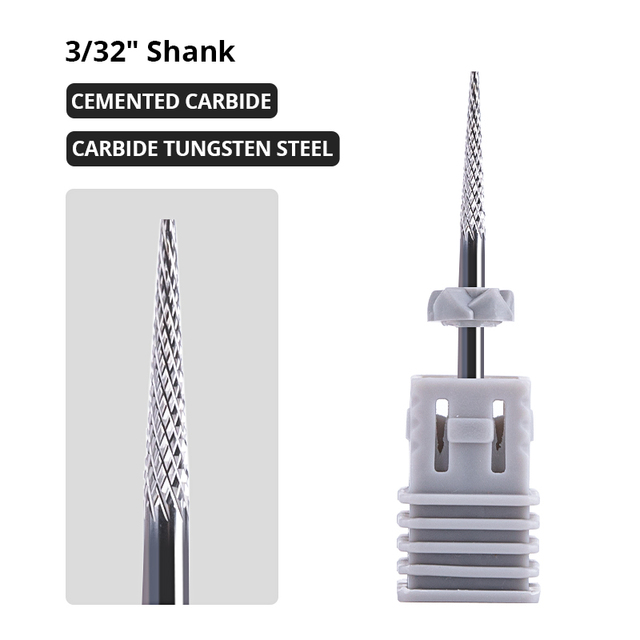 Dmoley Tungsten Carbide Nail Drill Bit Milling Cutter For Manicure Pedicure Nail Files Buffer Nail Art Equipment Accessory Tools