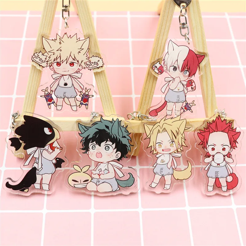 Моя геройская Академия Izuku Shoto Katsuki Eijirou Denki милый акриловый кулон-фигурка брелок