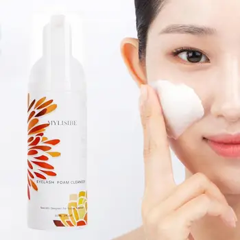 

60ml Professional Eyelash Foaming Cleanser Foam To Lashes Make Extension Cleaning Eyelash Eye Before Eyelash Tool Brush Up