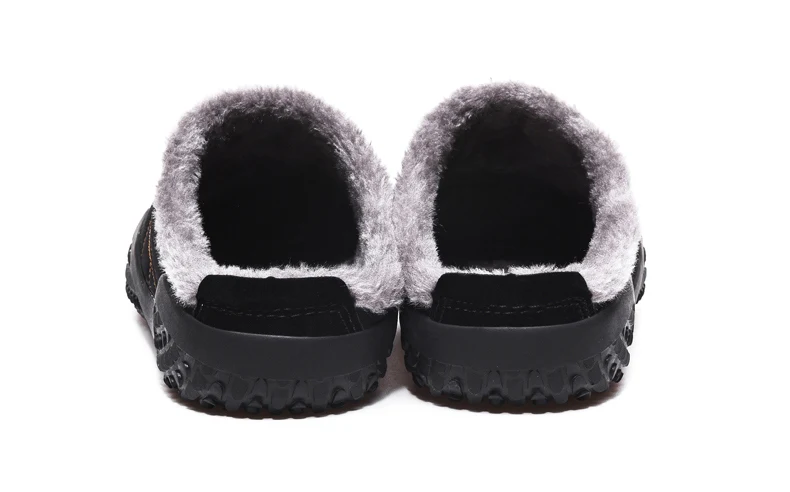 Fashion Winter Men's slippers popular Waterproof Warm House shoes Non slip Indoor Shoes for men Big size 48 warm Herenpantoffels