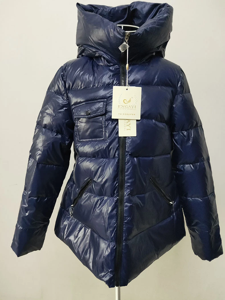 Горячая Распродажа Зимний пуховик женский модный короткий Повседневный однотонный свободный длинный рукав с капюшоном верхняя одежда женское пальто ZS508