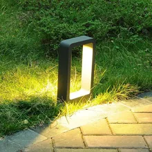 Светодиодный светильник-столбик для ландшафтного сада, двора, квадратный наружный светильник 30 см, светодиодный декоративный светильник для дорожек