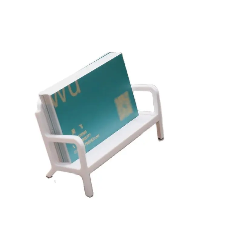 Bench Figure Business Card Case Simple Modern Style Calling Card Holder Id Business Ornament Gift Office Table