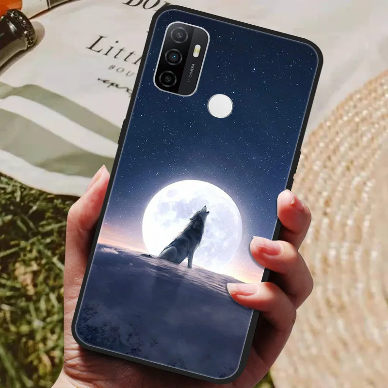 mobile pouch for running For Blackview A70 Case Cat Wolf Painted Soft Silicone Phone Cases for Blackview A70 Pro 6.517" Back Cover  For BlackviewA70 A 70 mobile pouch for running