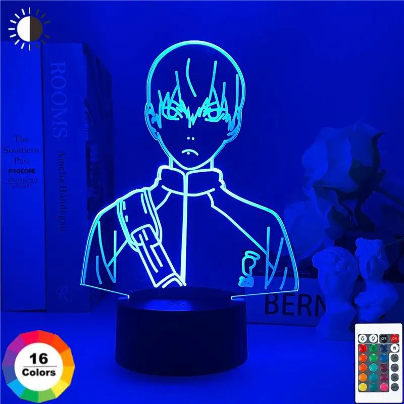 Аниме фигурка 3D ночник Haikyuu Tobio Kageyama акриловая настольная лампа для детской