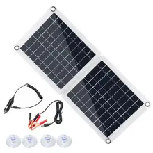 Environmental Solar Cells PET Foldable Phone Charger Camping 18V/12V Solar Panel Portable 440*190mm Recreational Vehicle