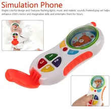 Детские игрушки детский сотовый телефон игрушка со звуком и светом учеба детский музыкальный телефон обучающая игрушка День рождения Рождественский подарок