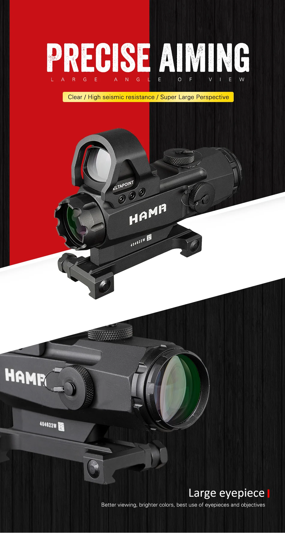 Escopos Tactical Hamr Rifle Scope Lente Ponto Vermelho Pp1-0403 Mark 4 Alta Precisão Multi-range Riflescope Caça 4x24 2 Lunetas Riflescopes