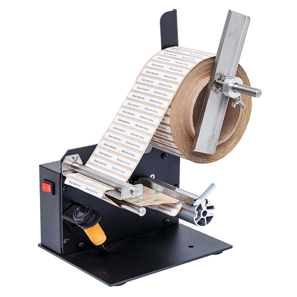 

AC 100-240V Automatic Label Peeling Machine Commercial Sticker Label Separator Bar Code Label Stripper with Photoelectric Sensor