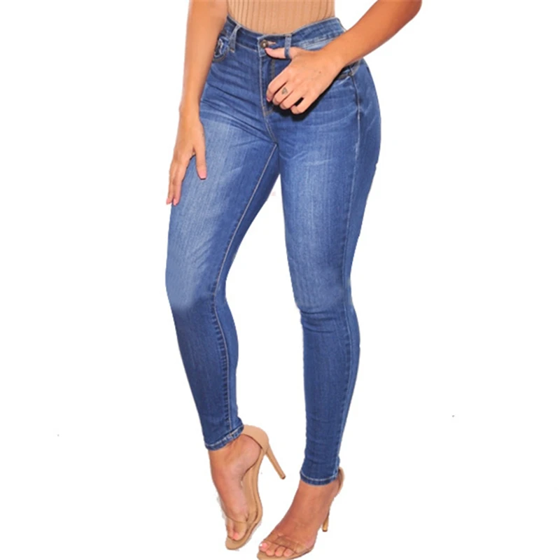 Джинсы с низкой посадкой, обтягивающие женские джинсы, длинные джинсы для мам, винтажные уличные женские узкие синие Стрейчевые джинсовые штаны