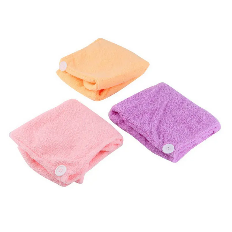 

1pcs Microfibre After Shower Hair Drying Wrap Womens Girls Lady's Towel Quick Dry Hair Hat Cap Turban Head Wrap Bathing Tools