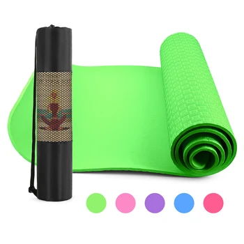 

6mm Thick Yoga Mat 72X24 Inch Non-Slip Pilates Exercise Mat Pad Mesh Carry Bag for Home Gym Fitness Workout Pilates yoga matress