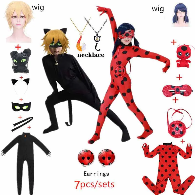 2020 Божья коровка 3 Reddy девочка косплей костюм детская одежда на Хэллоуин Черный