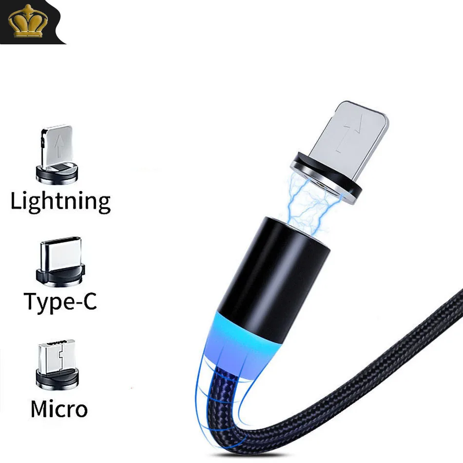 Магнитный Micro USB кабель для iPhone 6 Samsung Android Быстрая зарядка магнит зарядное