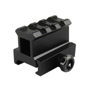 

20mm Picatinny rail mount red dot Riser Mount Version Micro With Rise Mount Airsoft Hunting Accessories