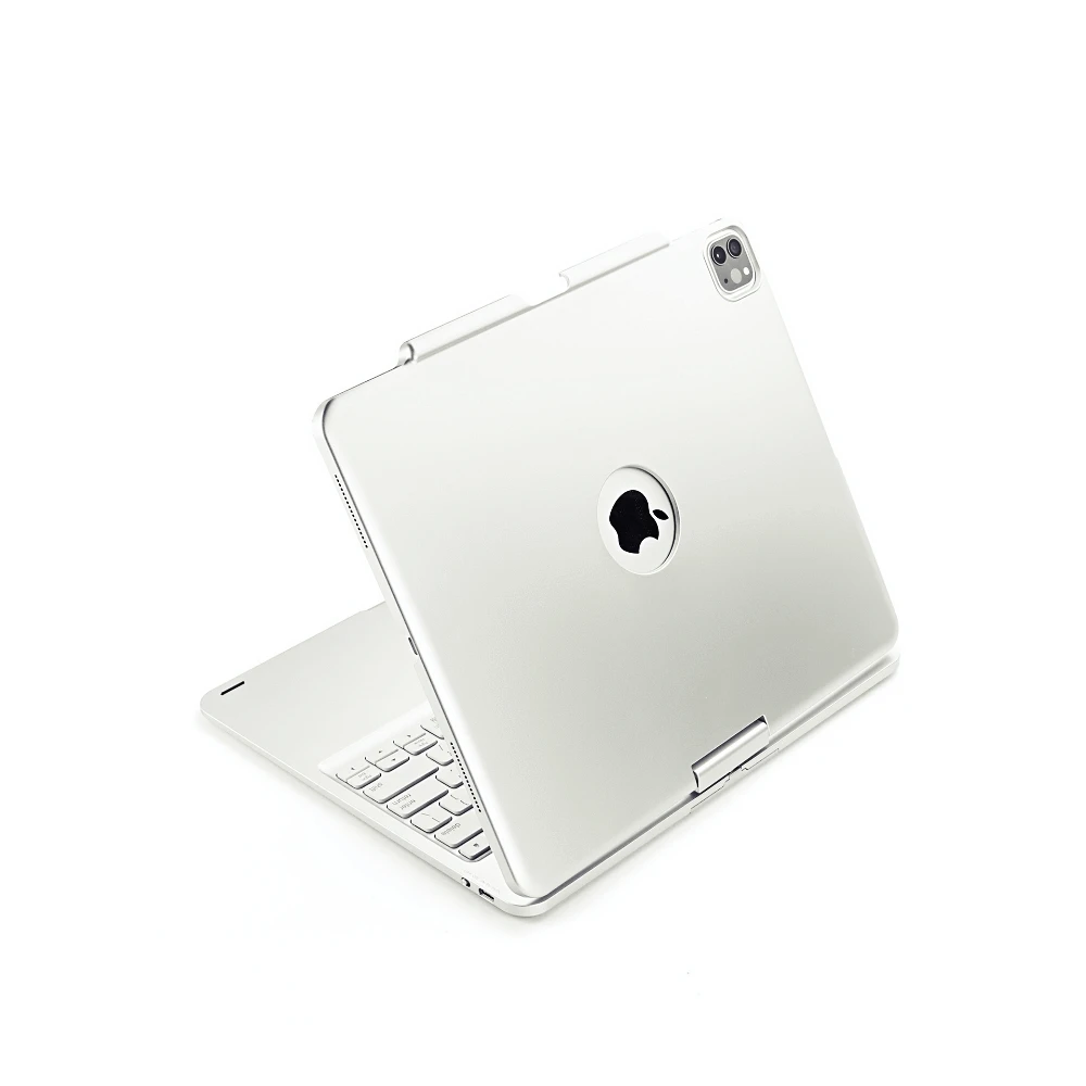 Вращающаяся Беспроводная Bluetooth клавиатура с подсветкой корпуса для Apple iPad Pro 12 9