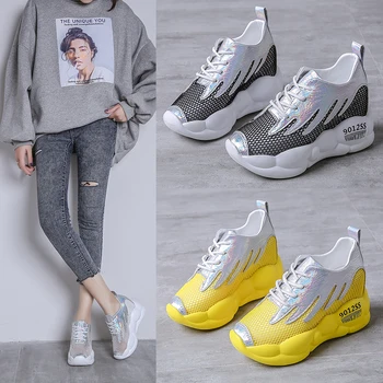 

shoes Womens Sneakers Women's Designer Shoes Breathable Woman Tennis Female Woman's Fashion Summer Mesh Casual Trainers Lace-Up