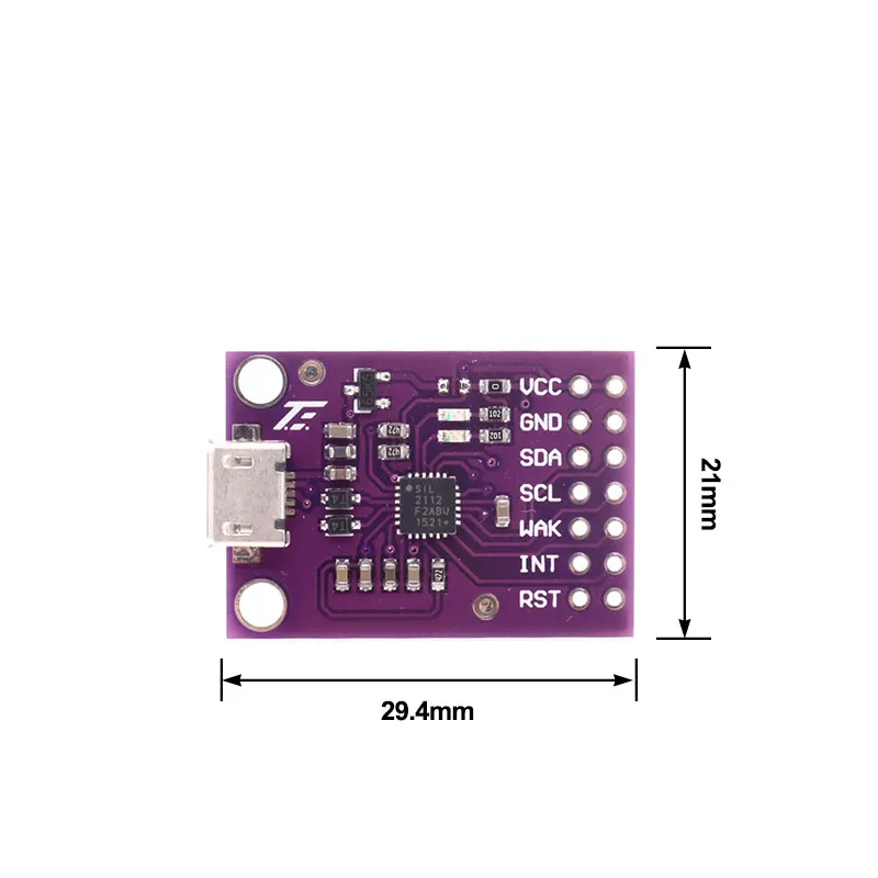 Плата отладки CP2112 с USB на SMBus I2C модуль связи 2 0 MicroUSB 2112 оценочный комплект для