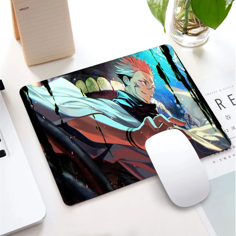 

Ryomen Sukuna Anime Small Rubber Mouse Pad Jujutsu Kaisen Gaming Accessories Kaeyboard Desk Mat Desktop MousePad Gamer for LOL
