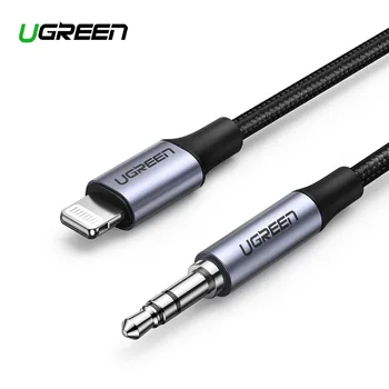 

Ugreen MFi Lightning to 3.5mm Aux Cable for iPhone 11 Pro Max X 7 3.5mm Jack Male 1M Cable Car Converter Headphone Audio Adapter