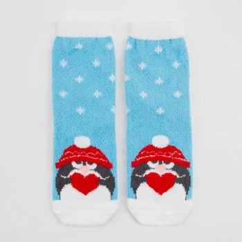 

Women's socks terry-foam Nzhmp2258-27 Little penguin in a hat color blue, size 23-25 ​​(shoe size 5296845