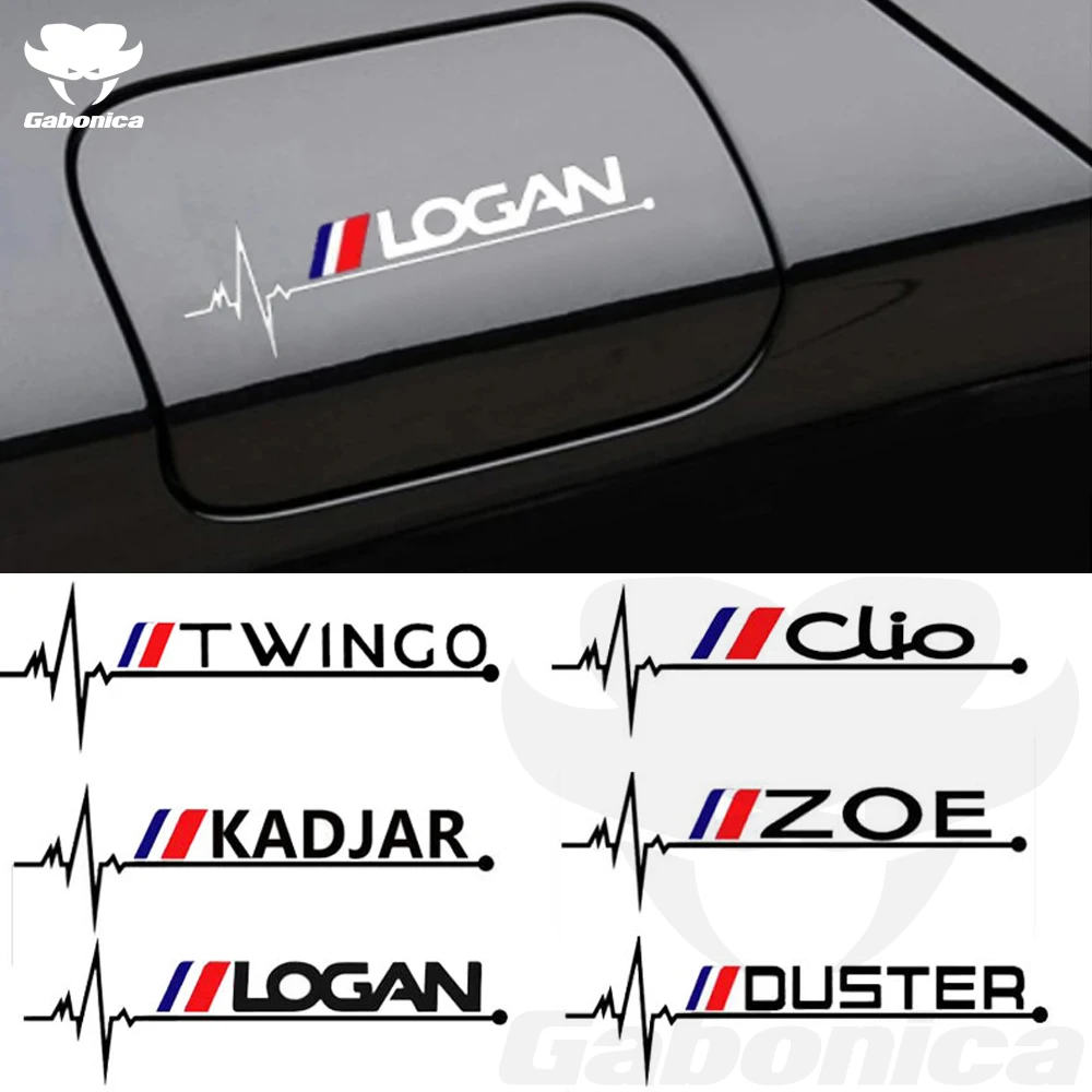 1 шт. Автомобильная масляная наклейка на бак для Renault Clio ZOE duster Megane Logan KADJAR Scenic Sandero