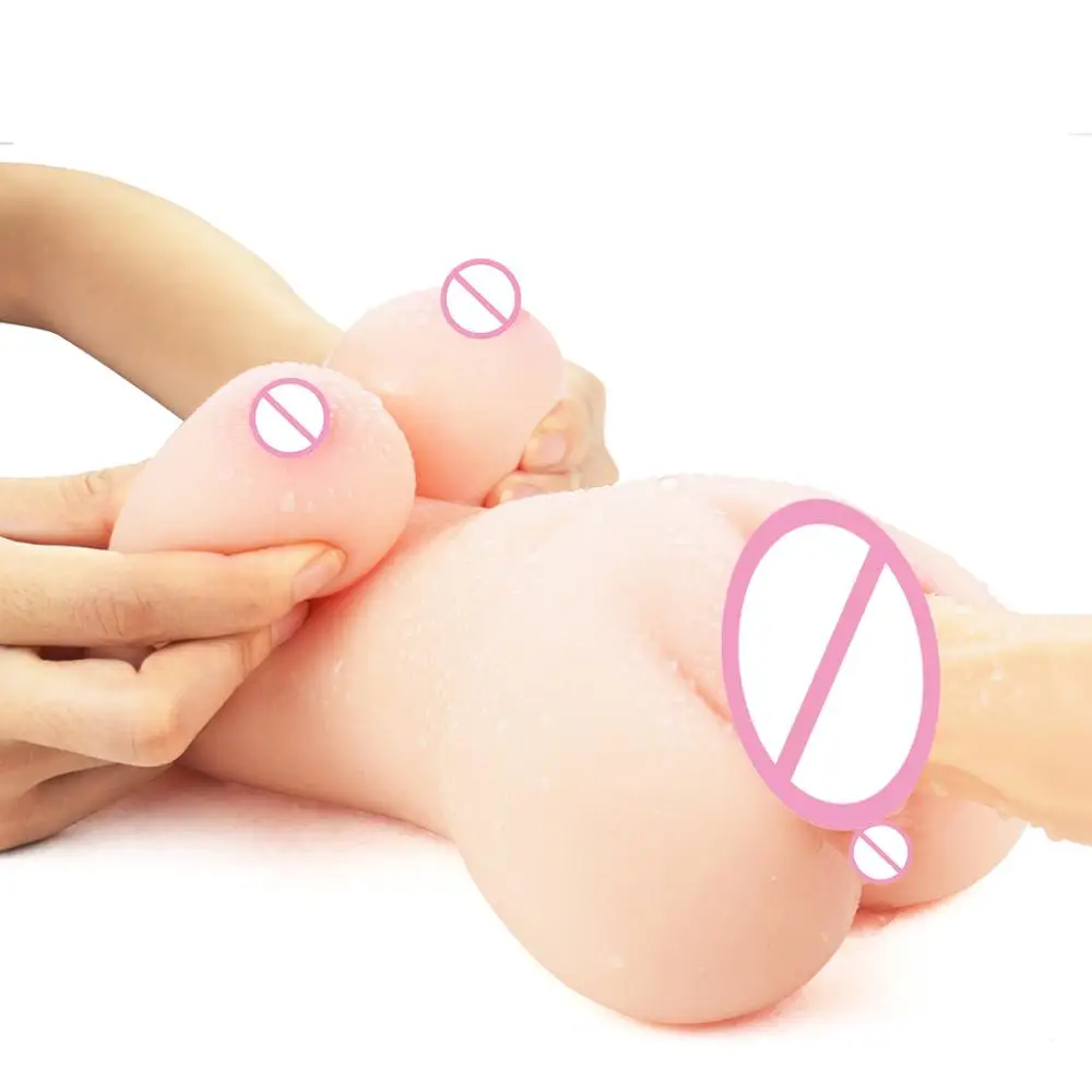 Big Butt 1KG Realistic Ass & Vagina Masturbator iKenmu 3D Silicone Vagina and Ass Love Sex Dolls for Men Pussy Masturbation