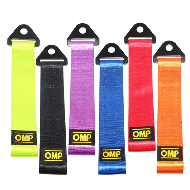 

28cm Towing Rope High Strength Nylon trailer Tow Ropes Racing Car Universal Tow Eye Strap Tow Strap Bumper Trailer Car Styling