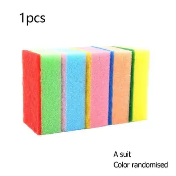 

1pcs Colored Sponge Scouring Pads Kitchen Sponges Cleaner Dish Household Tool Cleaning Wash Sponges Color Random I7Z4