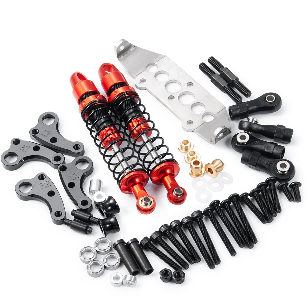Carter de transmission RC pour Axial SCX10 et TRX4, détail des fixations et du logement