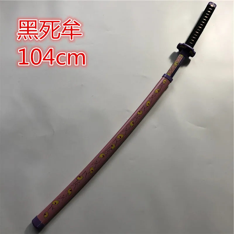 Anime 1:1 Kimetsu no Yaiba Sword Weapon Demon Slayer Black Death Mu Cosplay Ninja Knife wood Prop | Дом и сад