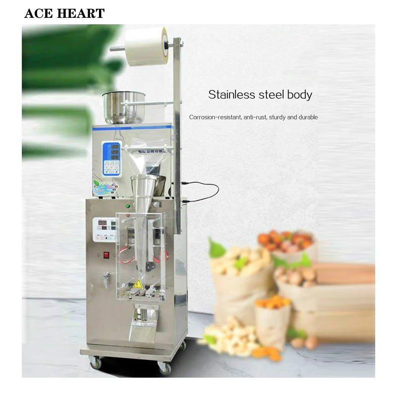

Three Side Seal Back Seal Packaging Machine Granular Powder Tea Paprika Food Filling Machine Automatic Filling Sealing Machine