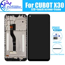 Cubot x30 display lcd + digitador da tela de toque montagem do quadro 100% original novo lcd digitador toque para cubot x30 ferramentas