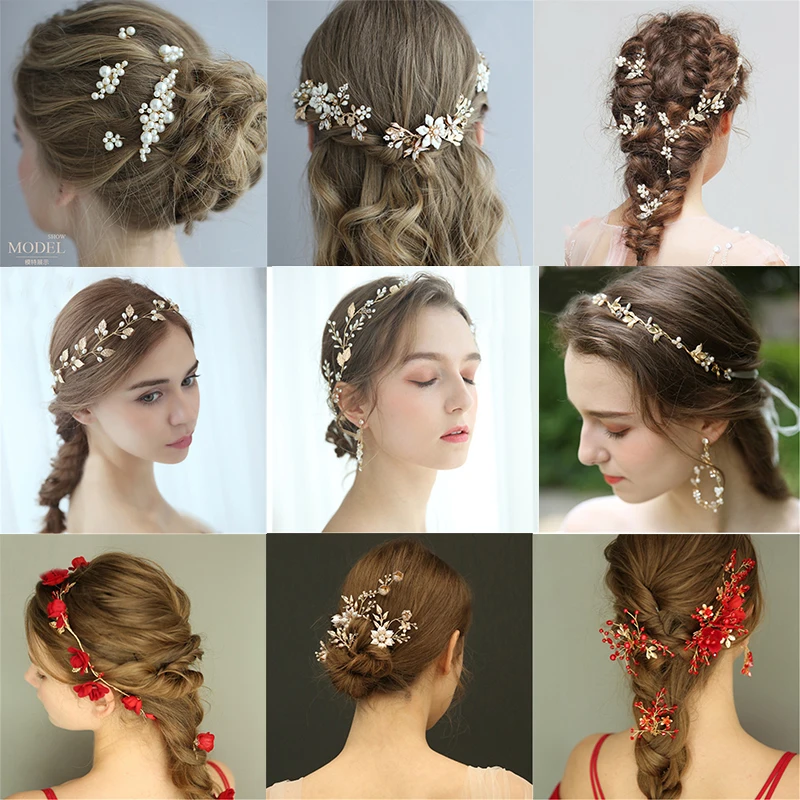 Свадебные головные уборы Tiaras de Noiva ручной работы цветок свадебный комплект