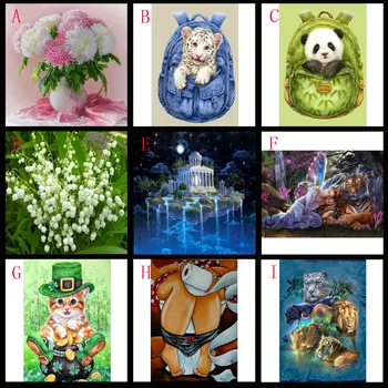 

Brand new and high quality 5D Embroidery Paintings Rhinestone Pasted DIY Diamond Painting Cross Stitch bright Colorful pattern