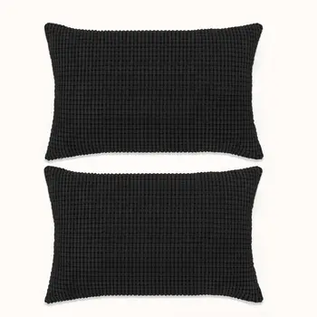 

Vidaxl Kissen-set 2 STK. Velours 40x60 cm Schwarz